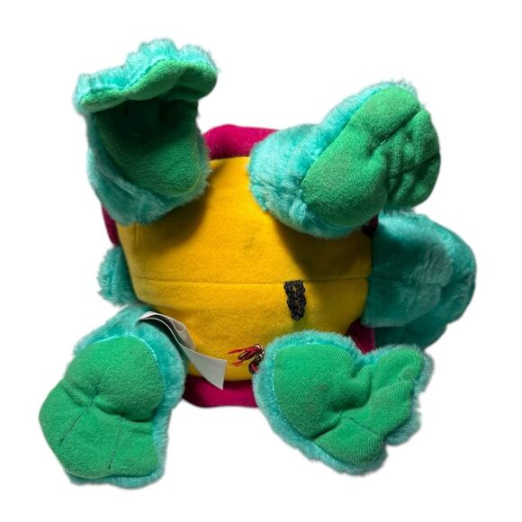 Vintage 1994 Turtle Plush ACE Doll Stuffed Animal Funky Psychedelic Carnival Toy - Picture 7 of 9